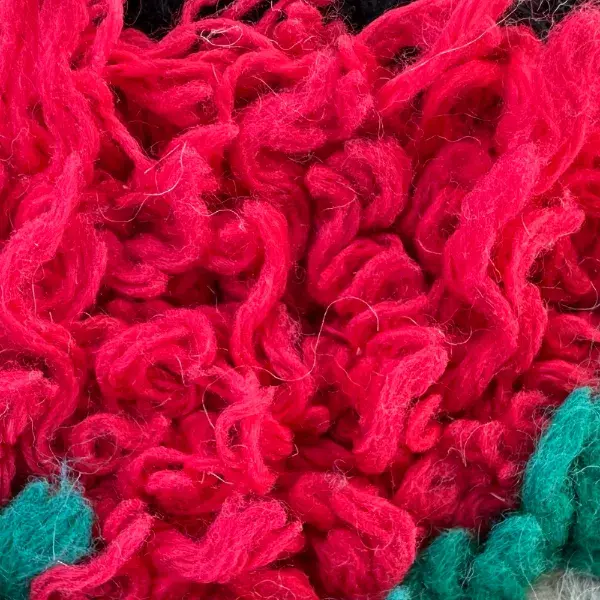 A color swatch of Vibrant Red from the Atlas product line, part of the pink color family.