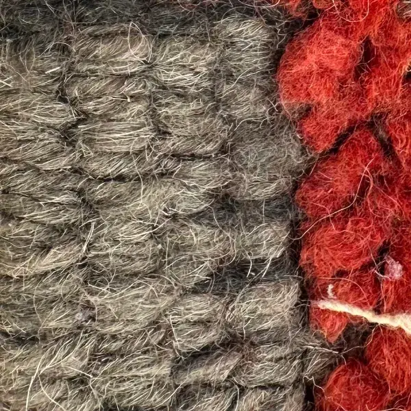 A color swatch labeled Warm Gray-Brown, a muted earthy brown with orange undertones, from a Beni M
