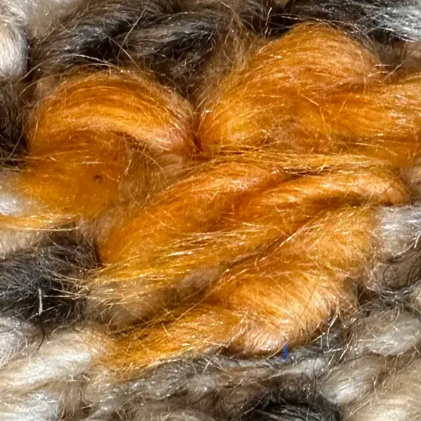 Burnt Sienna orange color swatch for a Beni M'guild rug.