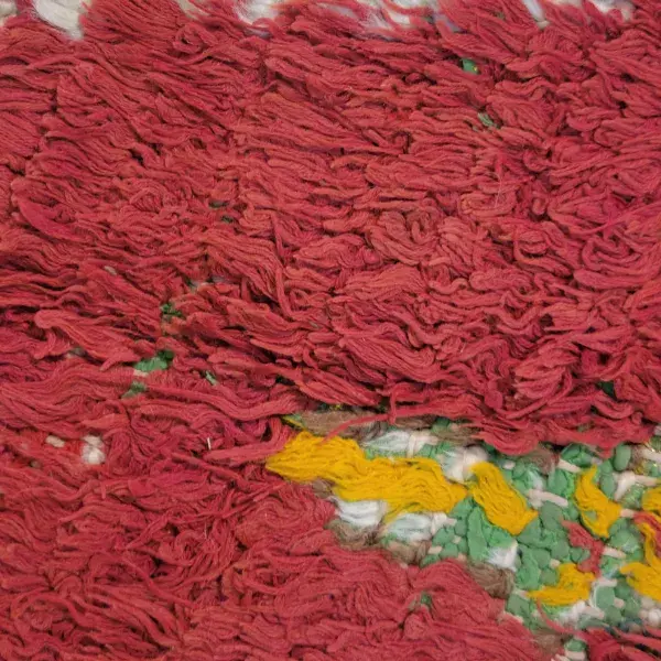 Azilal rug symbolic red with a deep brick hue.