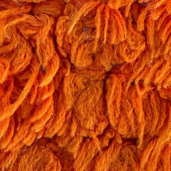 A color swatch labeled "Warm Dark Orange" from the Atlas product line, showing a deep, rich shade of orange