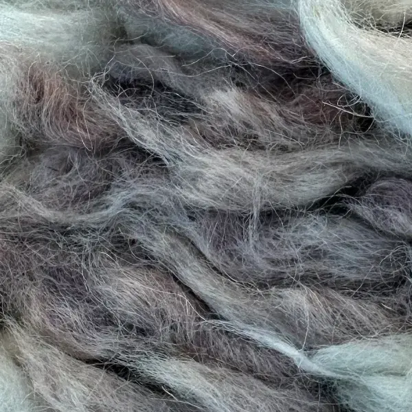 Medium gray color swatch from the Atlas product line, with RGB values 138, 141, 143.