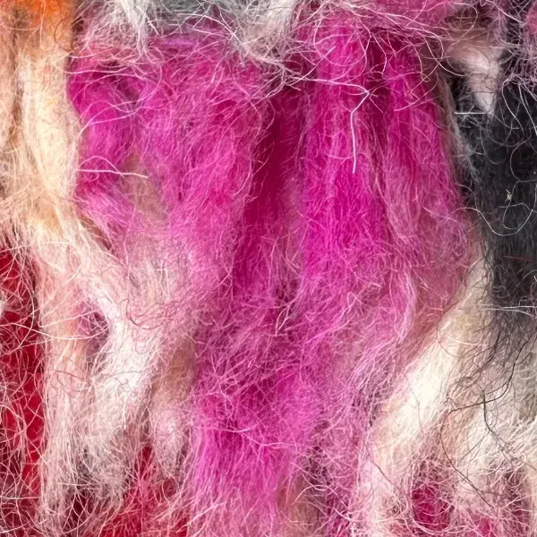 A color swatch of Medium Rose Pink, a vibrant pink shade from the Marmoucha product line.