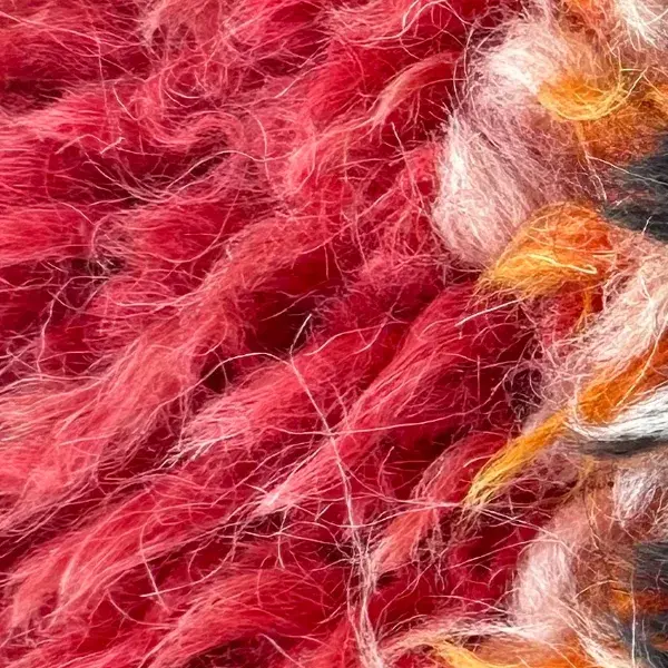 A color swatch labeled Medium Red from the marmucha product line, showing a rich red tone.