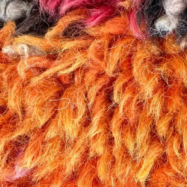A color swatch labeled Warm Medium Brown, a warm orange-brown shade from the Marmucha product line.