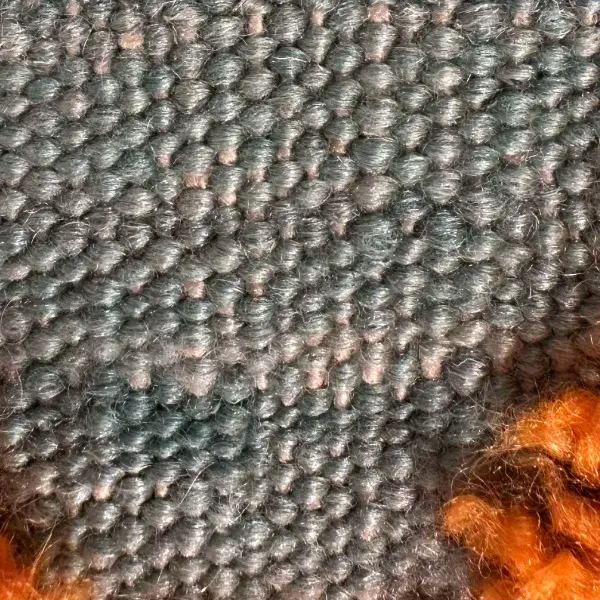 Zigzag rug in a warm taupe gray.